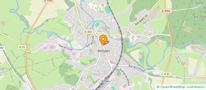 localisation de l'entreprise MONSIEUR MAXENCE HAOUISEE à HIRSON