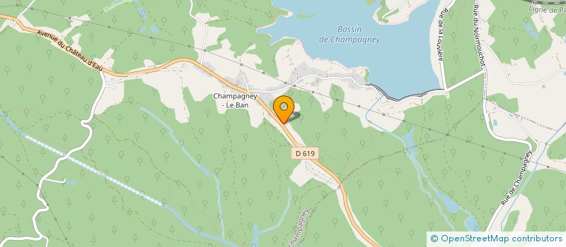 localisation de l'entreprise MONSIEUR MAXENCE HECK  CHAMPAGNEY