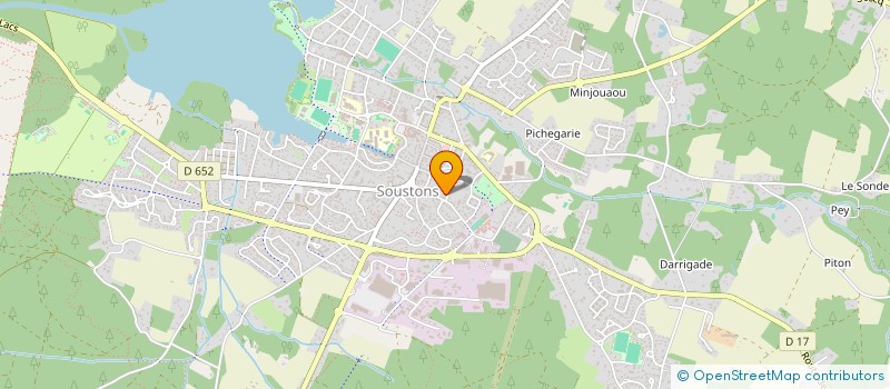 localisation de l'entreprise MONSIEUR MAXENCE HENIN  SOUSTONS