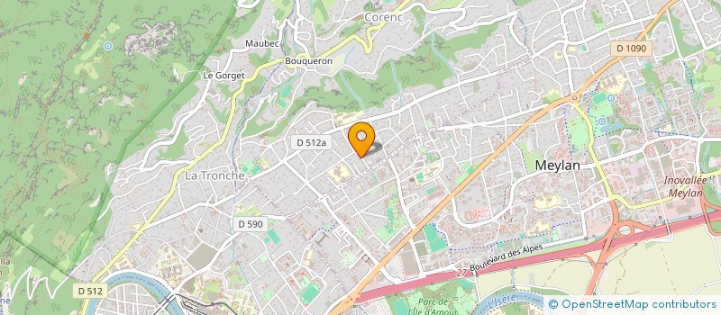 localisation de l'entreprise MONSIEUR MAXENCE HORELLOU  CORENC