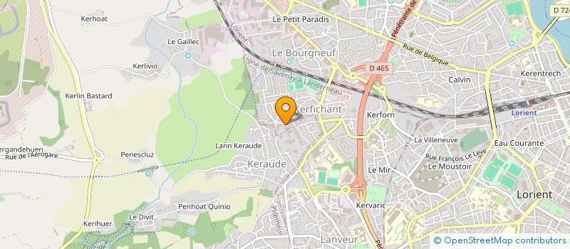 localisation de l'entreprise MONSIEUR MAXENCE JAFFRE  LORIENT