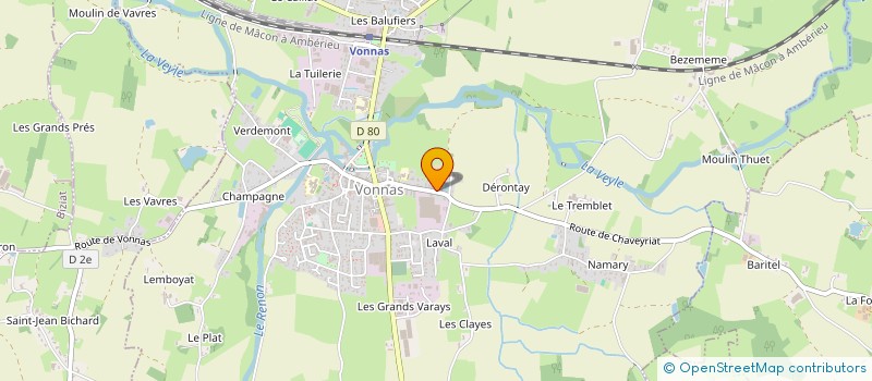 localisation de l'entreprise MONSIEUR MAXENCE JUFFET  VONNAS