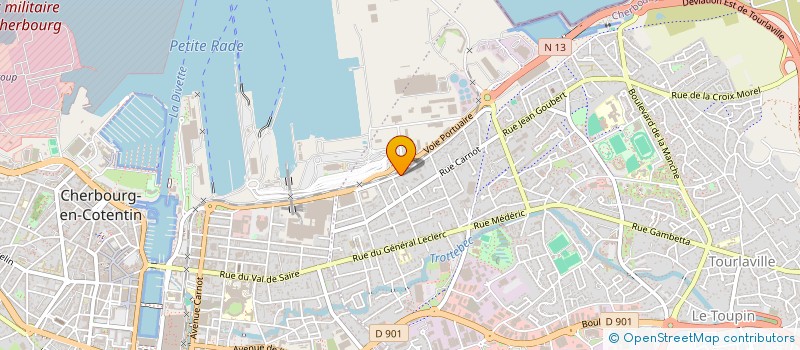 localisation de l'entreprise MONSIEUR MAXENCE LA ROUTE  CHERBOURG-EN-COTENTIN