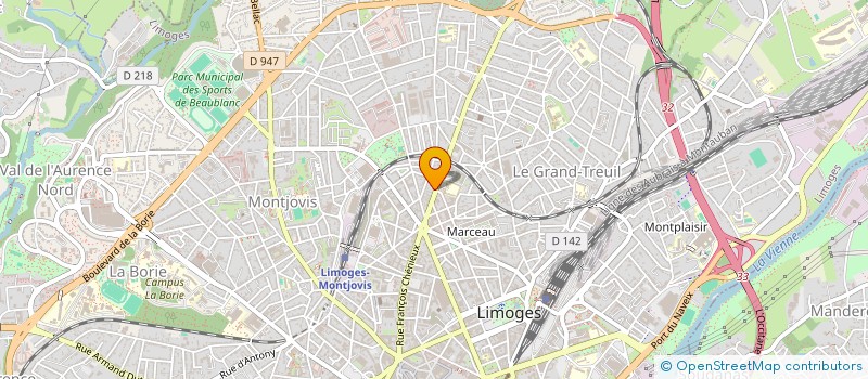 localisation de l'entreprise MONSIEUR MAXENCE LAMORAILLE à LIMOGES