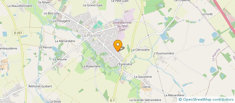 localisation de l'entreprise MONSIEUR MAXENCE LAURY  LA PLANCHE