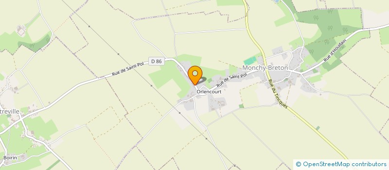 localisation de l'entreprise MONSIEUR MAXENCE LAVISSE  MONCHY-BRETON