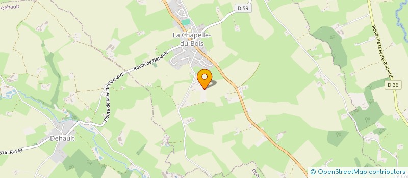 localisation de l'entreprise MONSIEUR MAXENCE LECOMTE  LA CHAPELLE-DU-BOIS