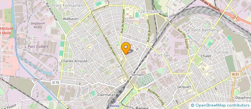 localisation de l'entreprise MONSIEUR MAXENCE LEDEME à REIMS