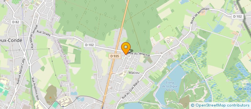 localisation de l'entreprise MONSIEUR MAXENCE LEGROS  CONDE-SUR-L'ESCAUT