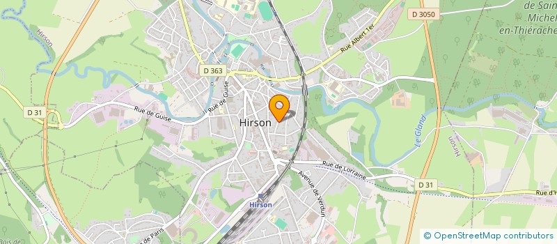 localisation de l'entreprise MONSIEUR MAXENCE LELONG  HIRSON