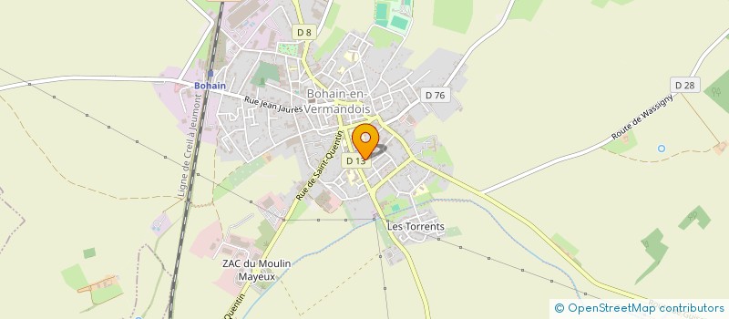 localisation de l'entreprise MONSIEUR MAXENCE LEROUX  BOHAIN-EN-VERMANDOIS