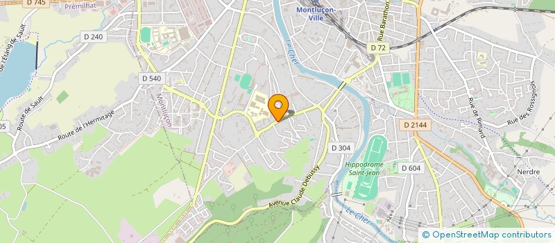 localisation de l'entreprise MONSIEUR MAXENCE LESCURAT à MONTLUCON