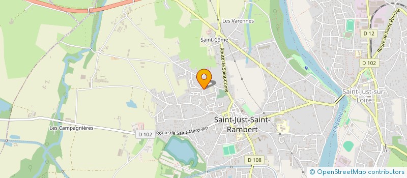 localisation de l'entreprise MONSIEUR MAXENCE LEVAIN  SAINT-JUST-SAINT-RAMBERT