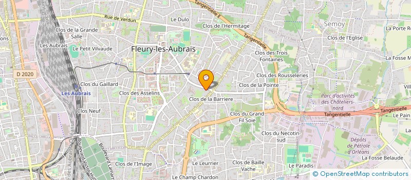 localisation de l'entreprise MONSIEUR MAXENCE LUCAS à FLEURY-LES-AUBRAIS