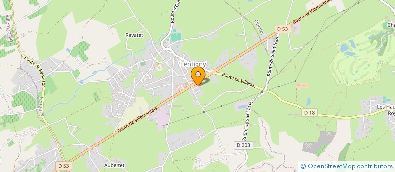 localisation de l'entreprise MONSIEUR MAXENCE LUGNE  LENTIGNY