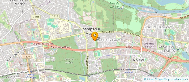 localisation de l'entreprise MONSIEUR MAXENCE MAIREAUX  CHAMPS-SUR-MARNE