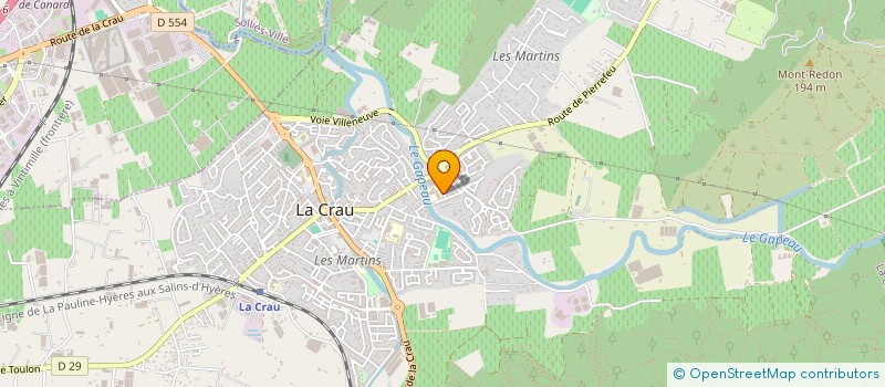 localisation de l'entreprise MONSIEUR MAXENCE MALAVAL  LA CRAU