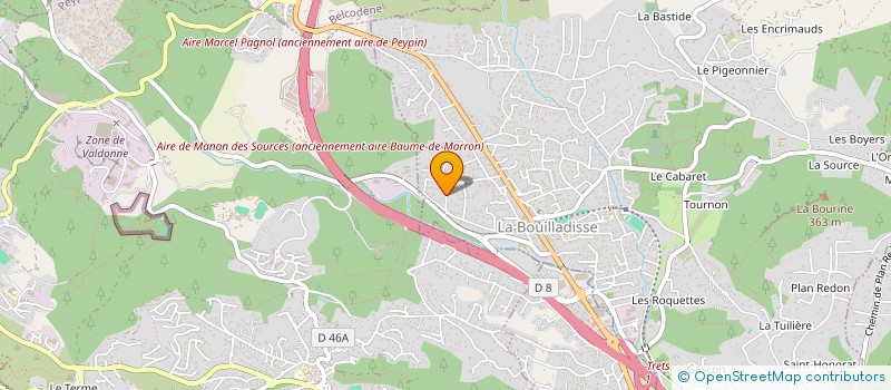 localisation de l'entreprise MONSIEUR MAXENCE MARTIN  LA BOUILLADISSE