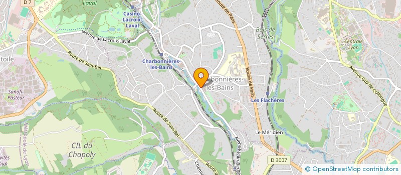 localisation de l'entreprise MONSIEUR MAXENCE MICHEL  CHARBONNIERES-LES-BAINS