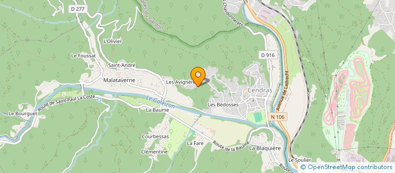 localisation de l'entreprise MONSIEUR MAXENCE MINO  CENDRAS