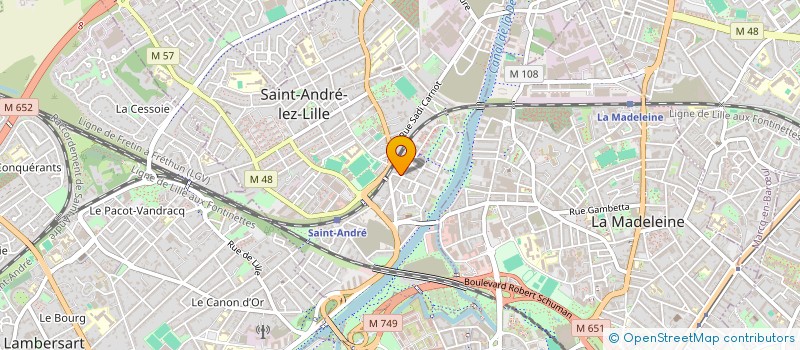 localisation de l'entreprise MONSIEUR MAXENCE MOREAU  SAINT-ANDRE-LEZ-LILLE