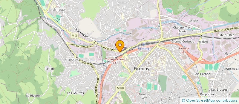 localisation de l'entreprise MONSIEUR MAXENCE ORTIZ  FIRMINY