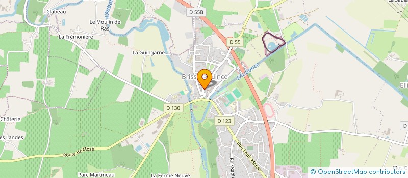 localisation de l'entreprise MONSIEUR MAXENCE PAGNOUD à BRISSAC LOIRE AUBANCE