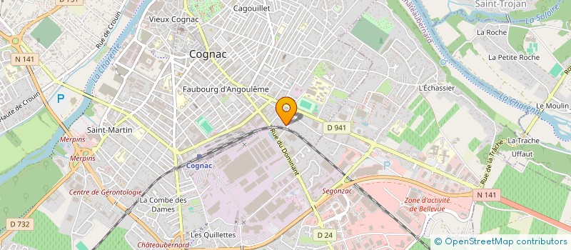 localisation de l'entreprise MONSIEUR MAXENCE PARIS à COGNAC