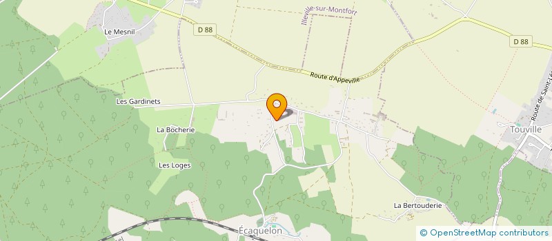 localisation de l'entreprise MONSIEUR MAXENCE PELCAT  ECAQUELON