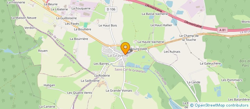 localisation de l'entreprise MONSIEUR MAXENCE PINOT  LA GRAVELLE