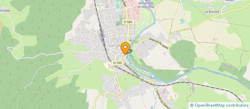 localisation de l'entreprise MONSIEUR MAXENCE PITHON  LANGEAC