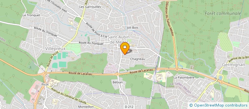 localisation de l'entreprise MONSIEUR MAXENCE PRIEUR  SAINT-AUBIN-DE-MEDOC