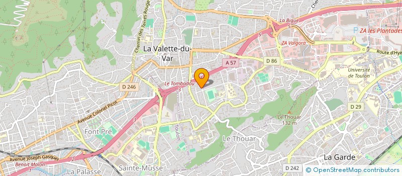 localisation de l'entreprise MONSIEUR MAXENCE RABATU à LA VALETTE-DU-VAR