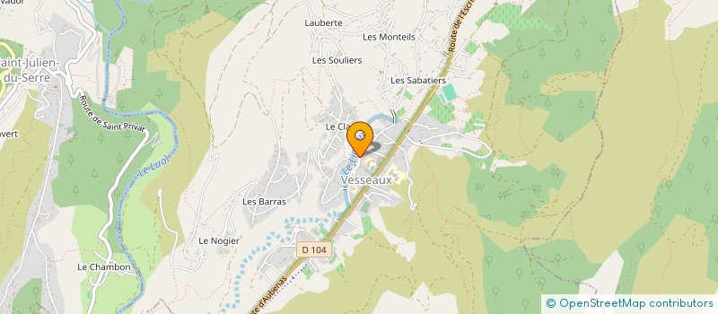 localisation de l'entreprise MONSIEUR MAXENCE RIEU  VESSEAUX