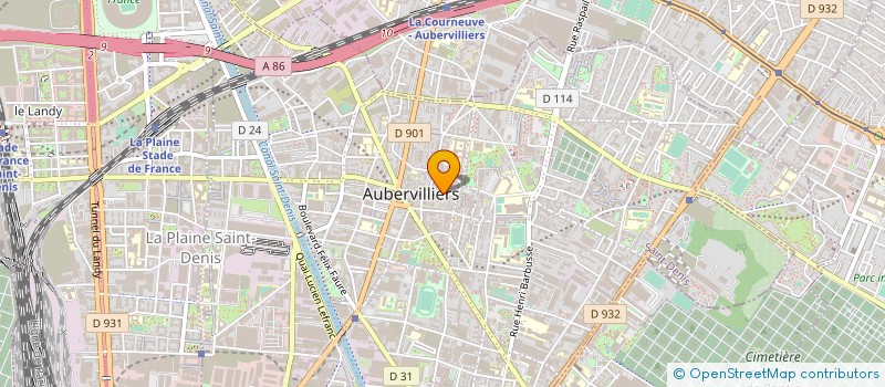 localisation de l'entreprise MONSIEUR MAXENCE RIFFAULT à AUBERVILLIERS