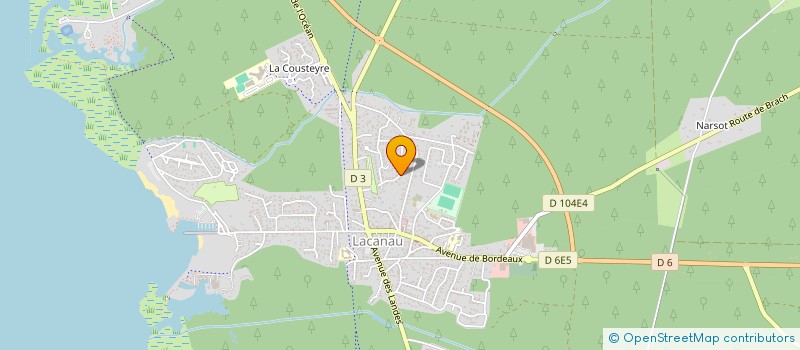 localisation de l'entreprise MONSIEUR MAXENCE RIVIERE  LACANAU