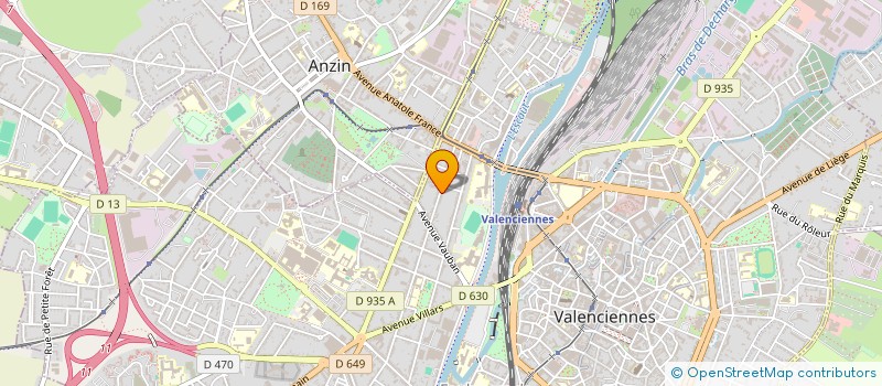 localisation de l'entreprise MONSIEUR MAXENCE SOYEZ à VALENCIENNES