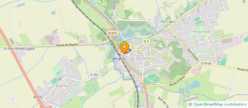 localisation de l'entreprise MONSIEUR MAXENCE VERTAEVEL  BERGUES