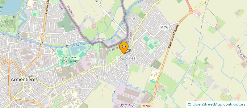 localisation de l'entreprise MONSIEUR MAXENCE WALLAERT  HOUPLINES