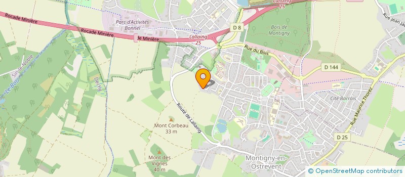 localisation de l'entreprise MONSIEUR MAXENCE WIROSTEK à MONTIGNY-EN-OSTREVENT