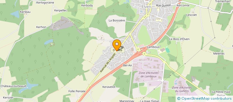 localisation de l'entreprise MONSIEUR MAXENCE WURTZ  ELVEN