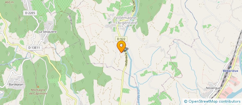 localisation de l'entreprise MONSIEUR MAXENE FABRE  VILLEMAGNE-L'ARGENTIERE