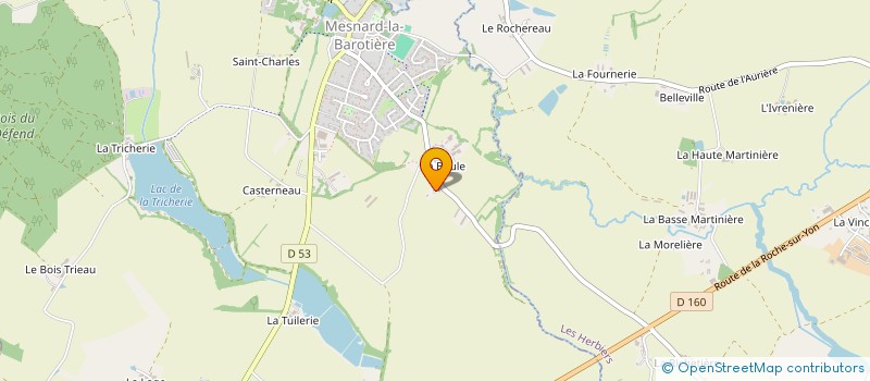 localisation de l'entreprise MONSIEUR MAXENNCE HARRISON  MESNARD-LA-BAROTIERE