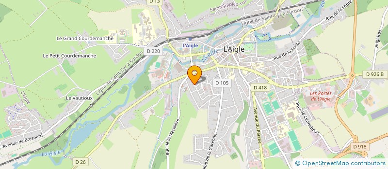 localisation de l'entreprise MONSIEUR MAXIM DICUSARA à L'AIGLE