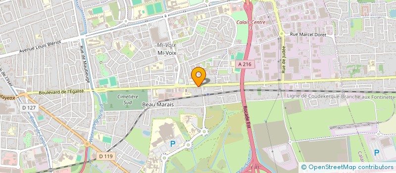 localisation de l'entreprise MONSIEUR MAXIM LOUCHEZ  CALAIS