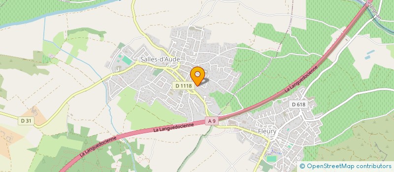 localisation de l'entreprise MONSIEUR MAXIM MENEGHINI  SALLES-D'AUDE