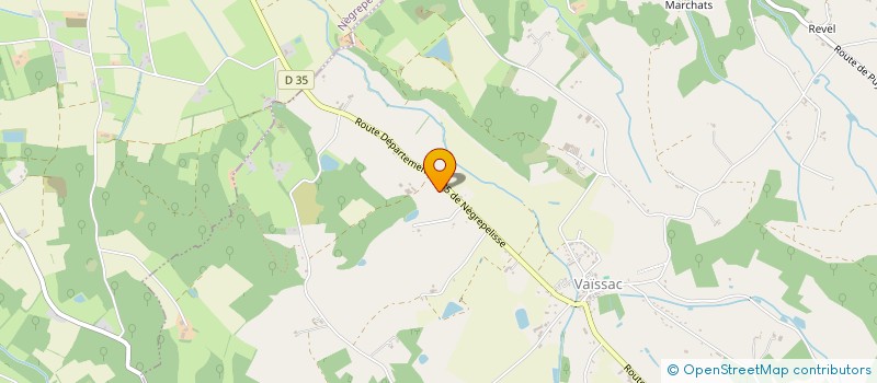 localisation de l'entreprise MONSIEUR MAXIM MUTU  VAISSAC