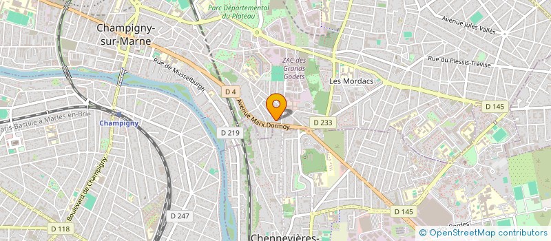 localisation de l'entreprise MONSIEUR MAXIME AFANOU  CHAMPIGNY-SUR-MARNE