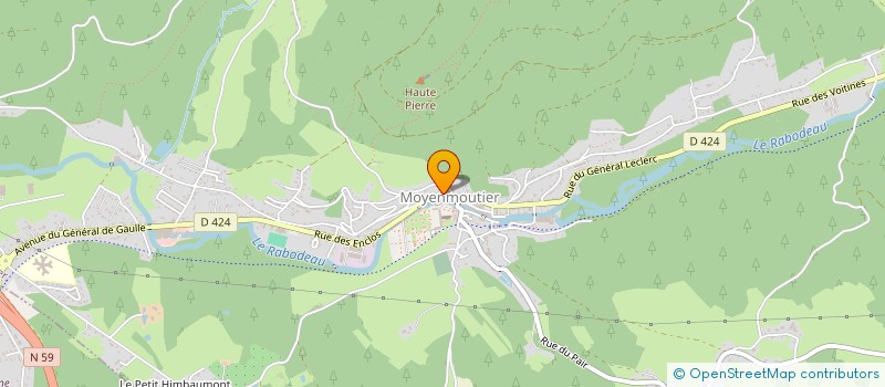 localisation de l'entreprise MONSIEUR MAXIME AKKAYA à MOYENMOUTIER