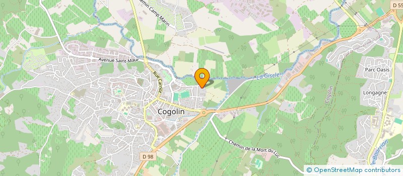 localisation de l'entreprise MONSIEUR MAXIME ALBERGE  COGOLIN